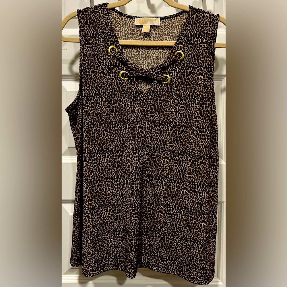 MICHAEL Michael Kors Leopard Print Blouse